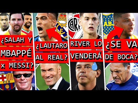 ¿MESSI reemplazado por MBAPPÉ y SALAH+ ¿LAUTARO al MADRID+ RIVER aceptó OFERTA+ ¿FABRA deja BOCA?