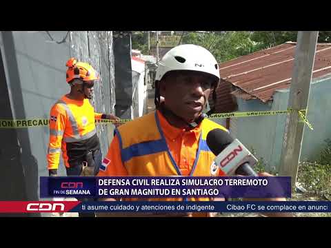 Defensa Civil realiza simulacro terremoto de gran magnitud en Santiago