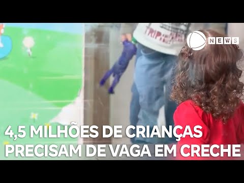 4,5 milhões de crianças precisam de vaga em creche