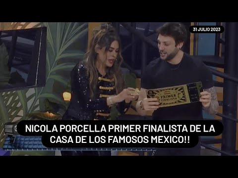 Nicola Porcella Primer Finalista De La Casa De Los Famosos Mexico || 1-8-2023 || #lcdlfmx