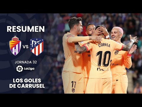 Apisonadora colchonera en Zorrilla | Resumen de los goles del Real Valladolid 2 - 5 Atlético