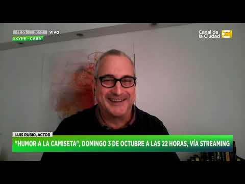 Humor a la camiseta: Luis Rubio presenta dos espectáculos por streaming en Hoy Nos Toca a las Diez