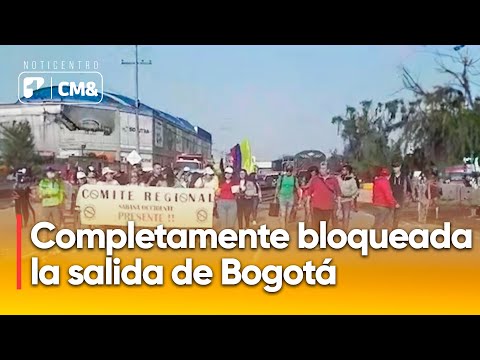 !NO MÁS PEAJES¡La salida de Bogotá completamente bloqueada por protestas en la calle 13| Canal 1