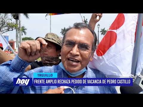 Frente Amplio rechaza pedido de vacancia de Pedro Castillo