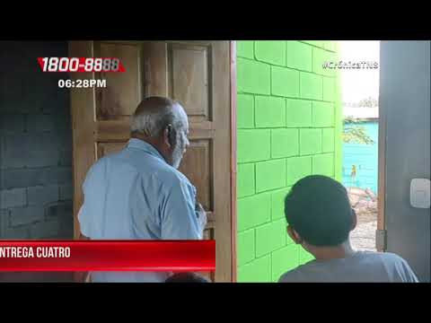 Alcaldía de Juigalpa inauguró 4 viviendas en la comunidad de las Lajitas