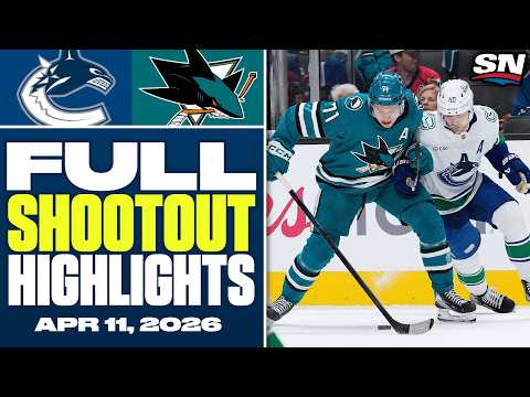 Vancouver Canucks at San Jose Sharks | FULL Shootout Highlights - April 11, 2026