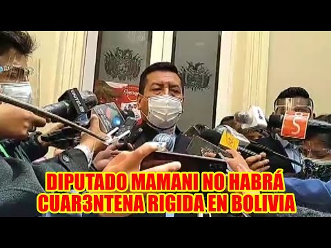 DIPUTADO FREDDY MAMANI NO VE PERTIN3NTE INGR3SAR A UNA CUAR3NTENA RIGID4 EN BOLIVIA..