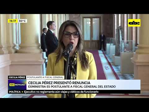 Cecilia Pérez presentó renuncia