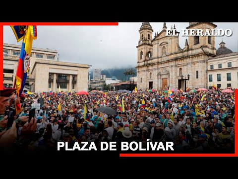 Notas EH | Impactantes imágenes de la Plaza de Bolívar en las marchas de este 21 de abril