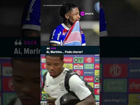 CACÁ DEU RECADO PRO MARINHO... Se liga no que o zagueiro do Corinthians falou no pós-jogo #shorts