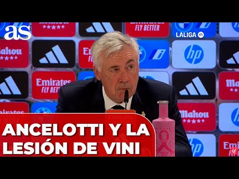 ANCELOTTI EXPLICA la LESIÓN de VINICIUS en el REAL MADRID 2 - VILLARREAL 0 hoy