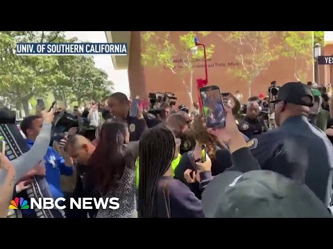 New protests and arrests at colleges nationwide