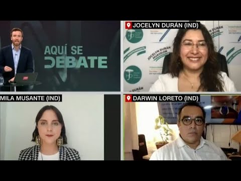 Aqui? Se Debate | Candidatos a Constituyente: Camila Musante, Jocelyn Durán y Darwin Loreto
