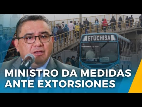 SANTIVÁÑEZ  EN VIVO: MINISTRO DEL INTERIOR INFORMA MEDIDAS CONTRA EXTORSIONES ANTE COMISIÓN