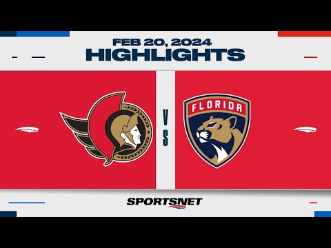 NHL Highlights | Senators vs. Panthers - February 20, 2024