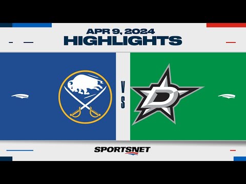 NHL Highlights | Sabres vs. Stars - April 9, 2024