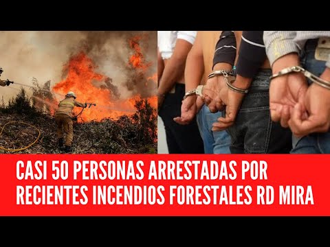 CASI 50 PERSONAS ARRESTADAS POR RECIENTES INCENDIOS FORESTALES RD MIRA
