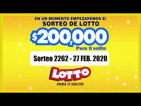 Sorteo Lotto 2262 27-FEB-2020