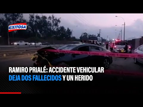 Ramiro Prialé: Accidente vehicular deja dos fallecidos y un herido