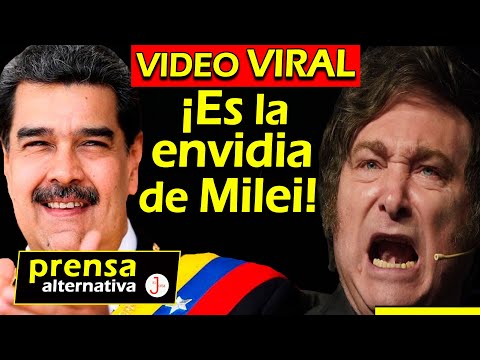 Maduro le da clases al neoliberal Milei! “Esto sí es apoyo del pueblo”!
