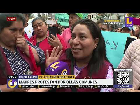 Madres representantes de ollas comunes protestan: Queremos más arroz
