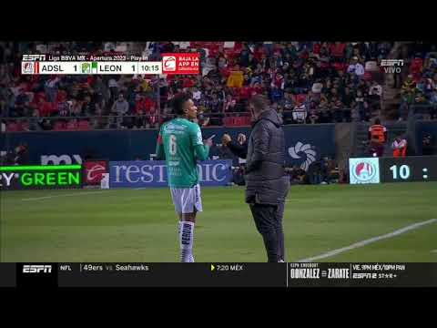 Gol de J. Alvarado| A. San Luis 1-1 León | Play In - Apertura2023 | Liga BBVA MX