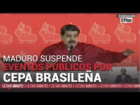 Maduro suspende eventos públicos por aparición de cepa de Brasil del COVID-19
