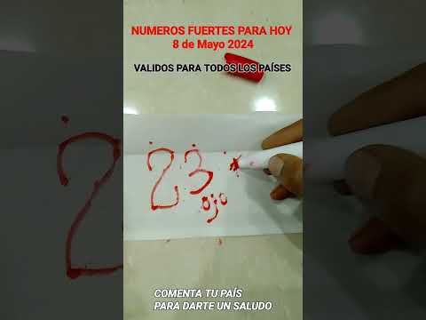 NUMEROS FUERTES DE HOY 8 DE MAYO DE 2024 | BINGOS MACKWAYER