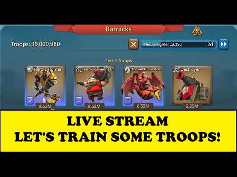 LIVE STREAM - LET'S TRAIN SOME TROOPS FOR BARON - Juuner challenge day 16/30