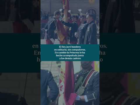 Esta es la gran diferencia entre la jura de bandera de la Princesa Leonor y la del Rey Felipe VI