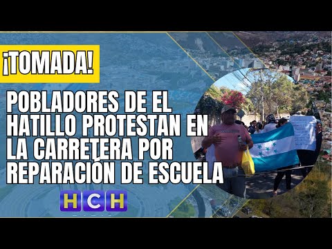 Pobladores protestan en carretera de El Hatillo exigiendo reparación de escuela