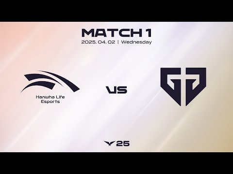 HLE vs GEN | 매치1 하이라이트 | 04.02 | 2025 LCK
