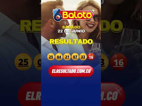 RESULTADO BALOTO DEL SABADO 22 DE JUNIO  #Shorts