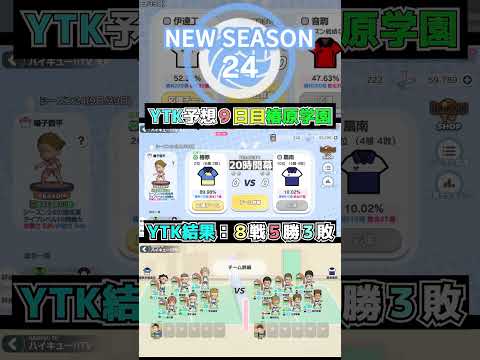 【 #ハイドリ 】ハイキューTV season24 ９日目 椿原学園 vs 扇南高校 勝利の法則を見つけるシーズン  #ハイキュー #ytk排球部  #haikyuu #shorts