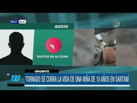 #URGENTE - Tornado se cobra la vida de una niña de 10 años
