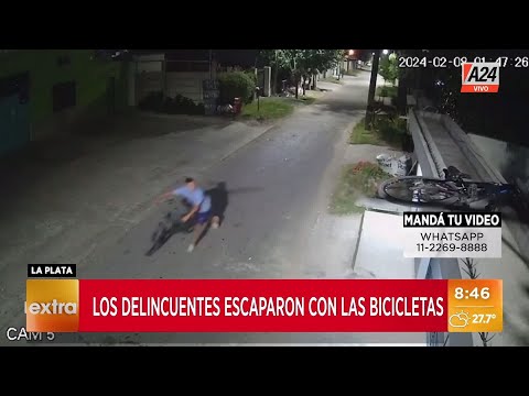 Inseguridad en La PLata: treparon por los techos y roba dos bicicletas