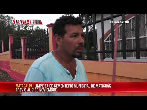 Limpieza de cementerios de Matiguás previo al 2 de Noviembre – Nicaragua