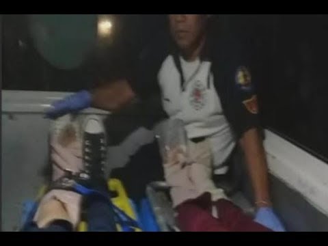 Hombre y mujer heridos tras ser arrollados en ruta de Antigua Guatemala