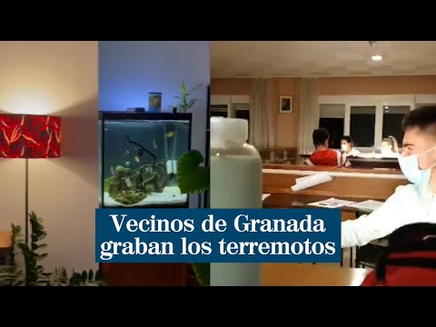 Vecinos de Granada graban los terremotos: ¡Ay, madre mía. Este es muy fuerte!
