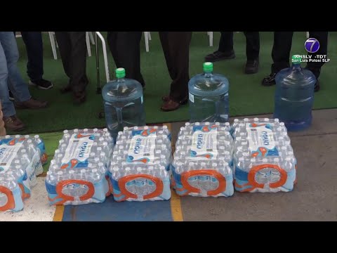 Arranca en Soledad programa de distribución de garrafones de agua en planteles educativos