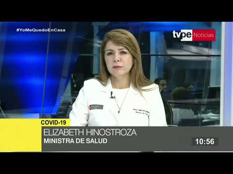 Elizabeth Hinostroza, ministra de Salud, se pronuncia sobre la medida de estado de emergencia
