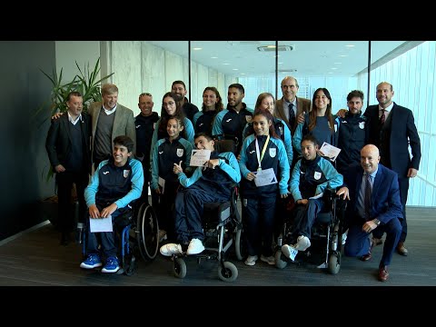 Imágenes de homenaje a atletas de los Juegos Parapanamericanos Juveniles
