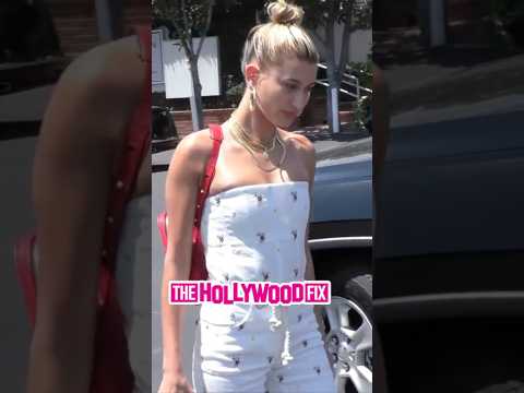 Hailey Bieber Is Asked About Being Labeled As An 'Instagram Model' While Leaving Lunch In WeHo, CA