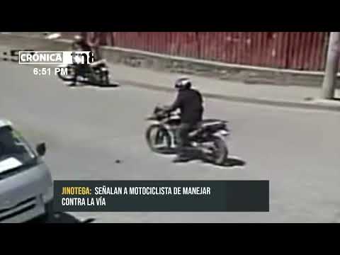 Peatón termina impactado por motociclista en Jinotega