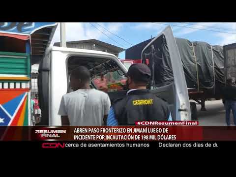 Abren paso fronterizo en Jimaní luego de incidente por incautación de 198 mil dólares