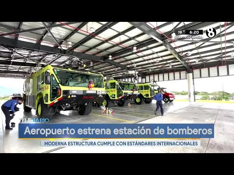 Aeropuerto Juan Santamaria estrena moderna estación de bomberos