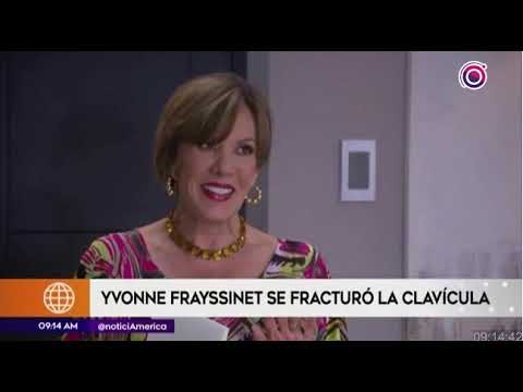 Yvonne Frayssinet sufre un terrible accidente en su casa