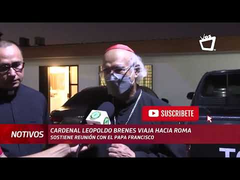 Cardenal Leopoldo Brenes sostiene reunión con el Papa Francisco