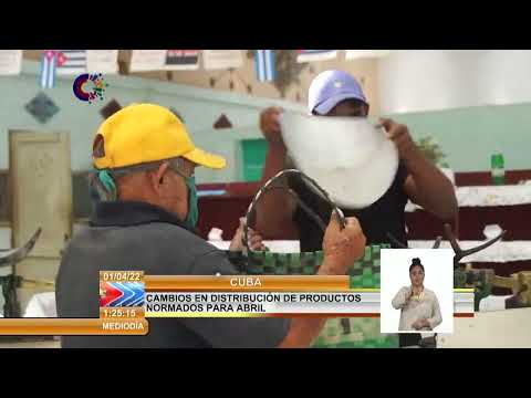 Cuba: Cambios en distribución de productos normados para abril