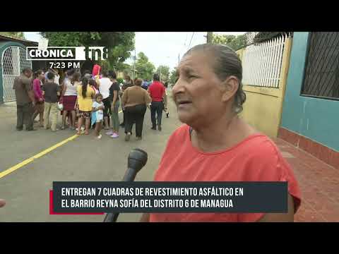 Transformación radical de las calles del barrio Reina Sofía en Managua - Nicaragua